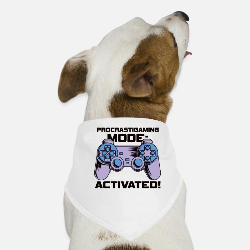 Gamer Procrastimode de jeu activé Bandana pour chien