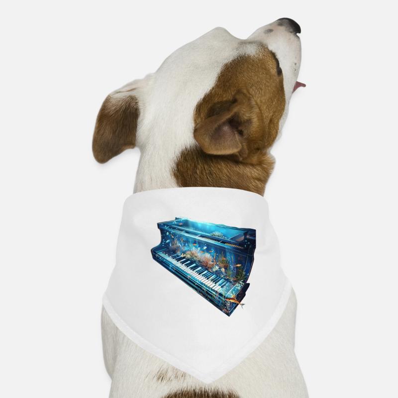 Piano Poisson Bandana pour chien