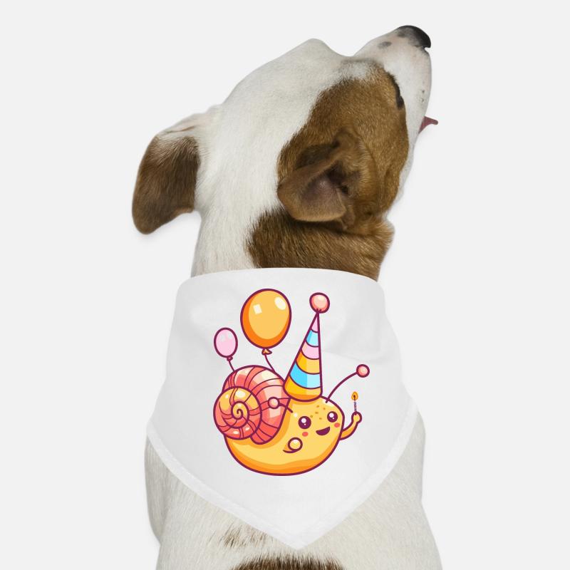 Snail Birthday Comic Cute Dog Bandana