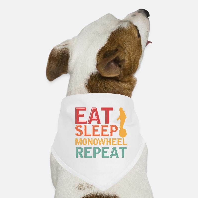 manger dormir monoroue répéter Design pour un fan de Bandana pour chien