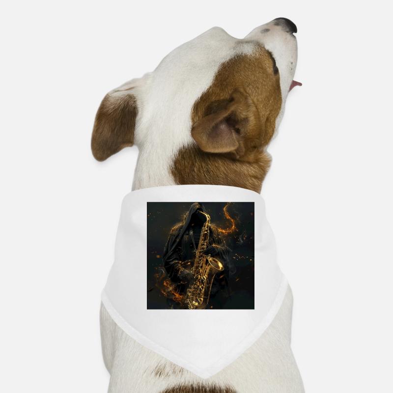 Saxophon Hunde-Bandana