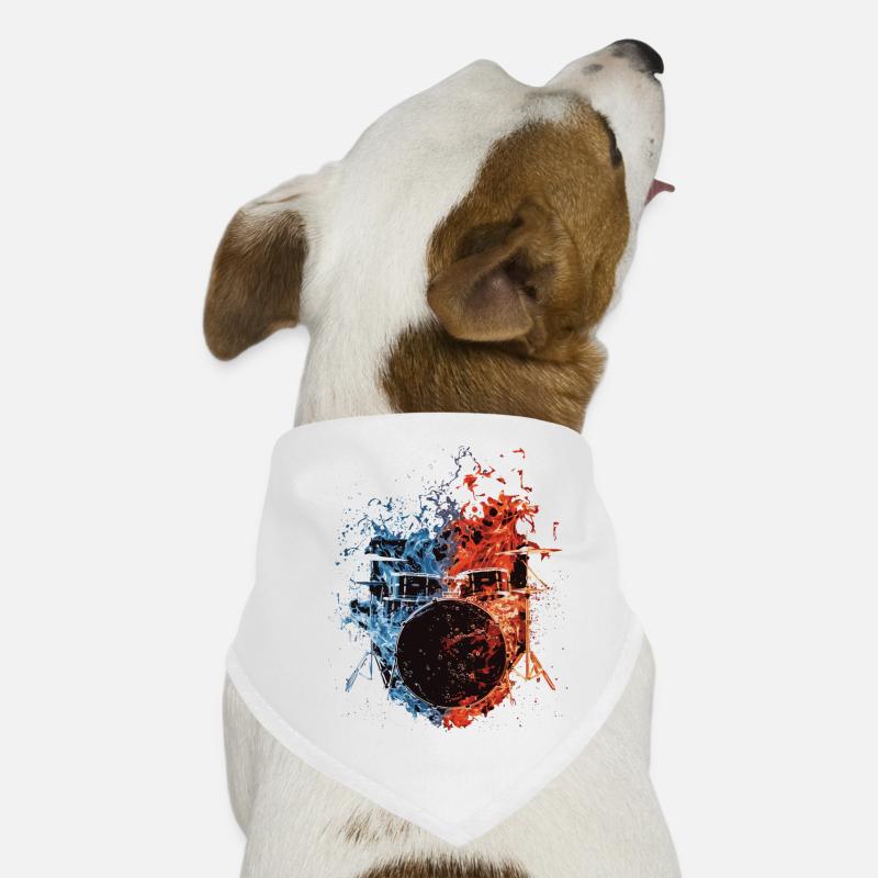 Schlagzeug Hunde-Bandana