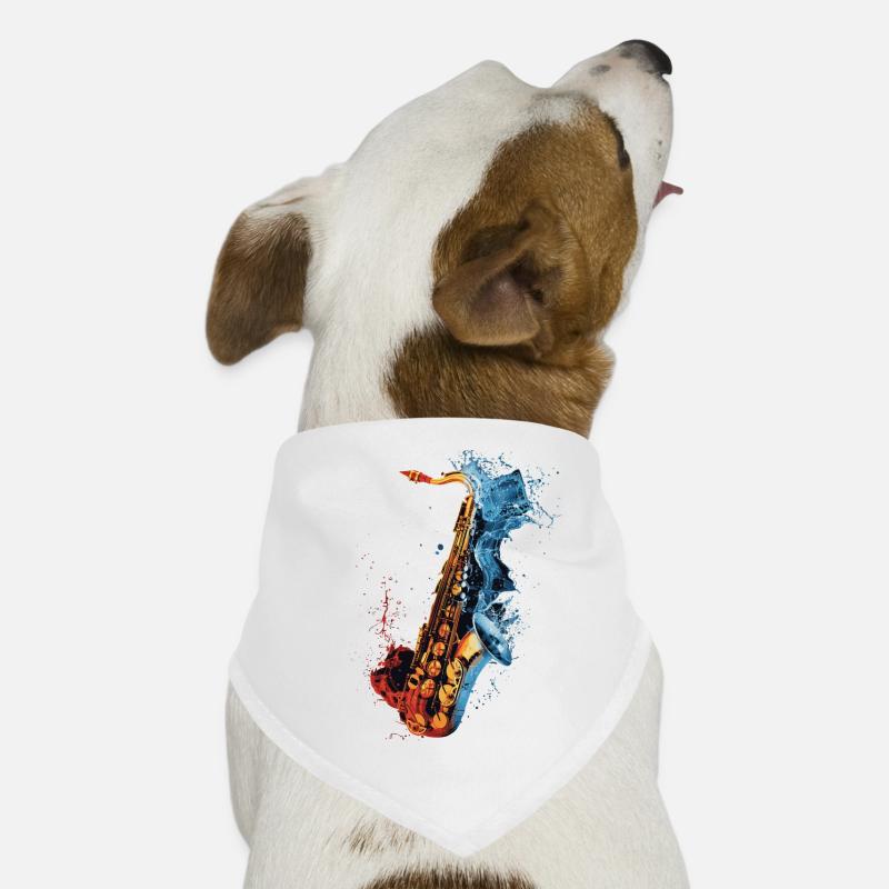 Saxophon Hunde-Bandana