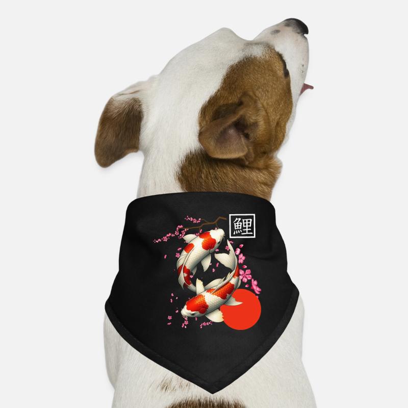 Japanese Koi Carp Nishikigoi Fish Dog Bandana