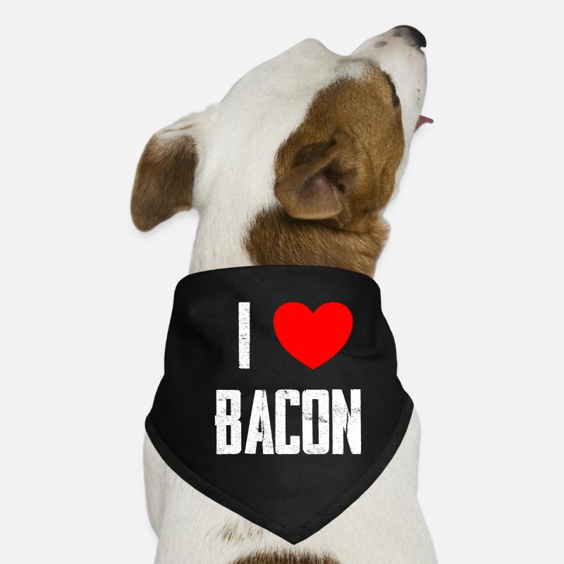 J’adore le bacon Bandana pour chien