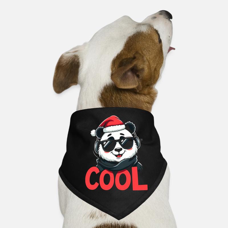 cool panda christmas Dog Bandana