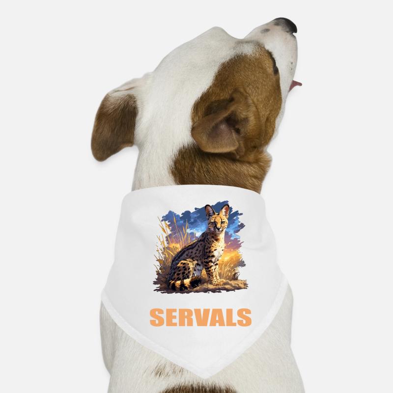 Servale Serval Hunde-Bandana