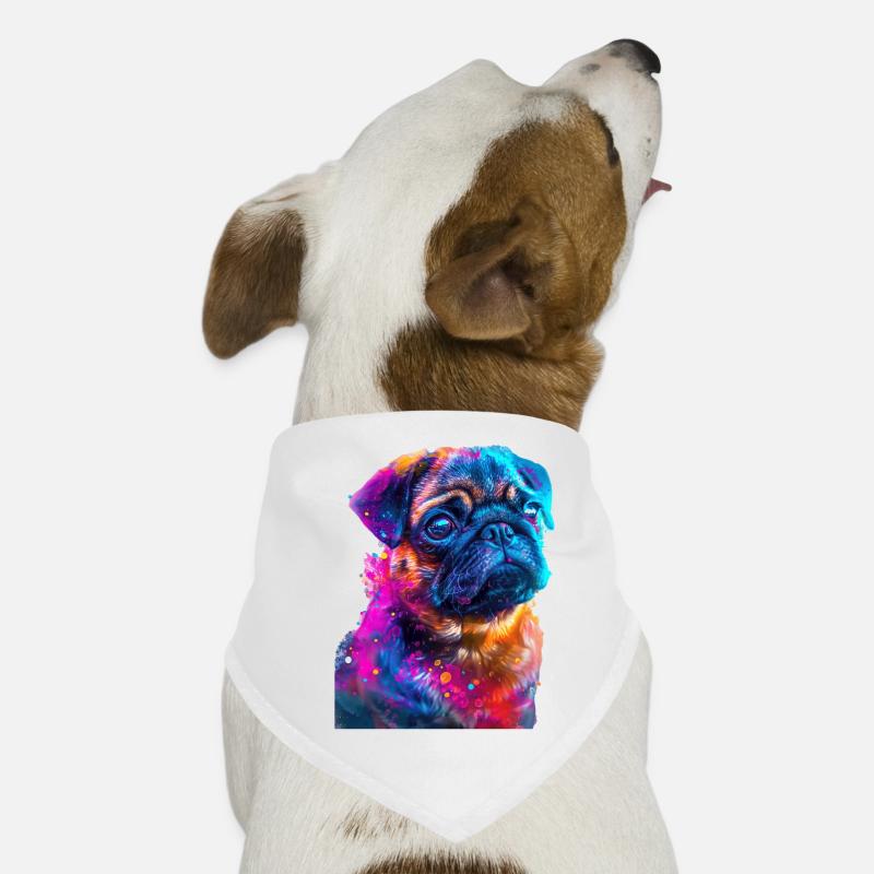 Mops Hunde-Bandana