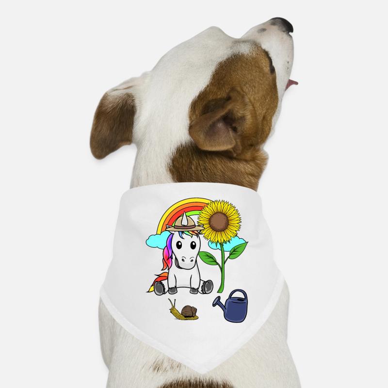 Einhorn Gärtner Sonnenblume Hobbygärtner Schnecke Hunde-Bandana