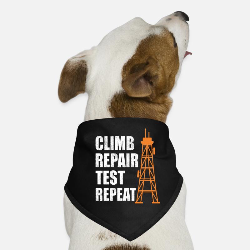 Montée Réparation Test Répéter Tour de transmission Bandana pour chien