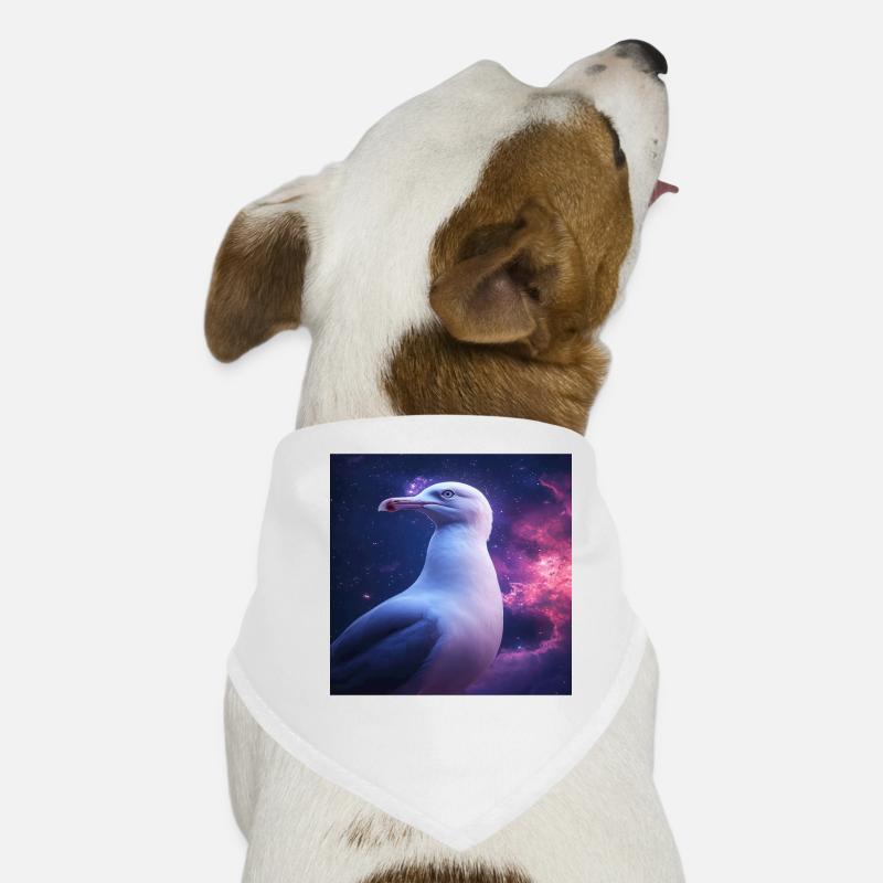 Möwe - Hunde-Bandana - Weiß