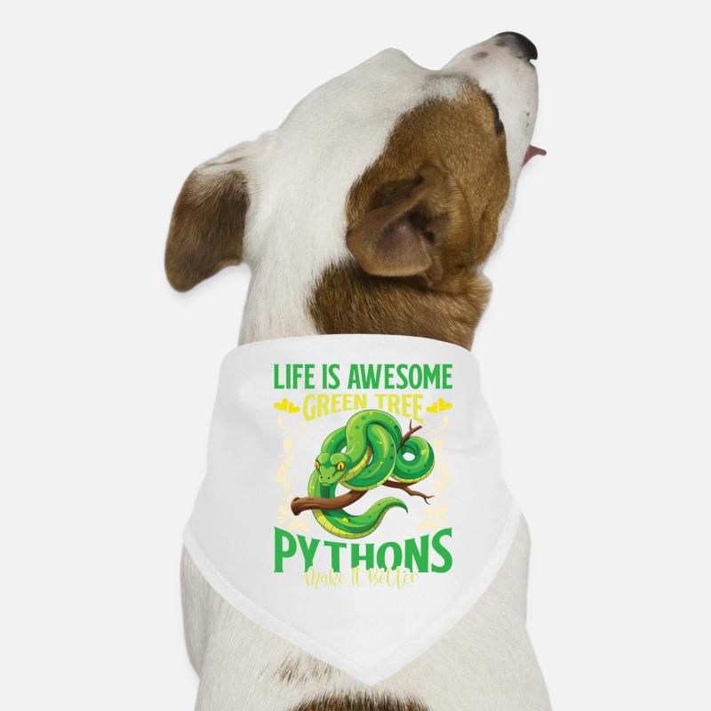 Python arborescent vert Bandana pour chien