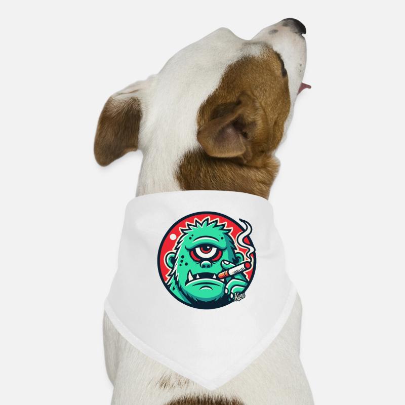 Cool Green Monster Guy Dog Bandana