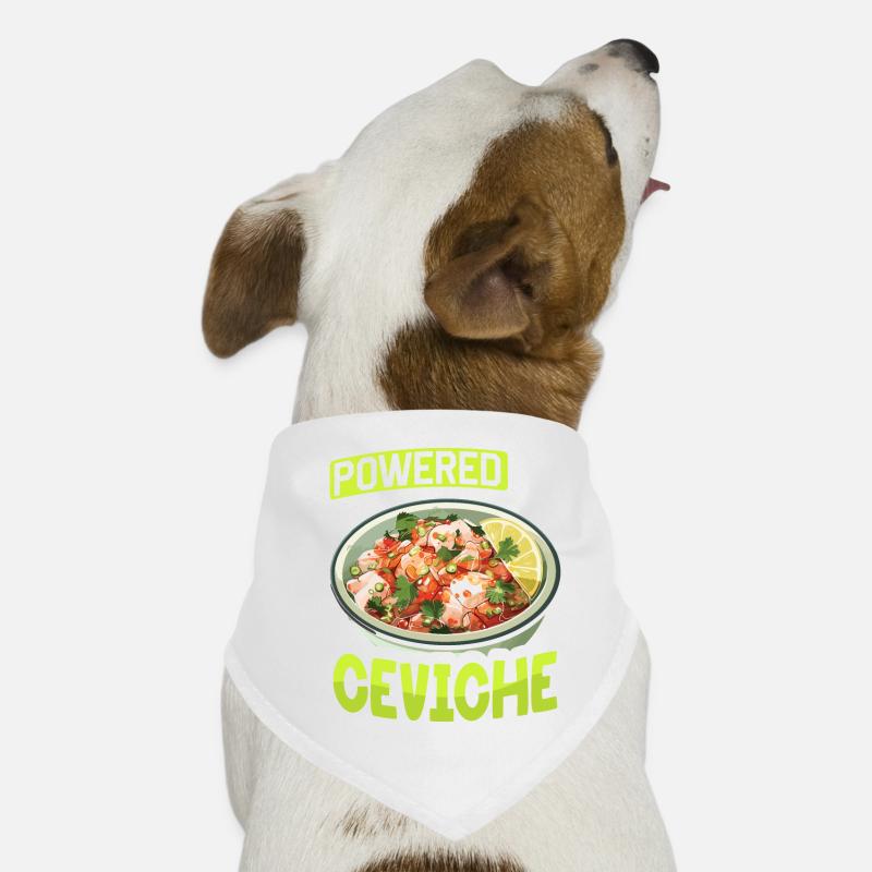 Ceviche péruvien de fruits de mer Bandana pour chien