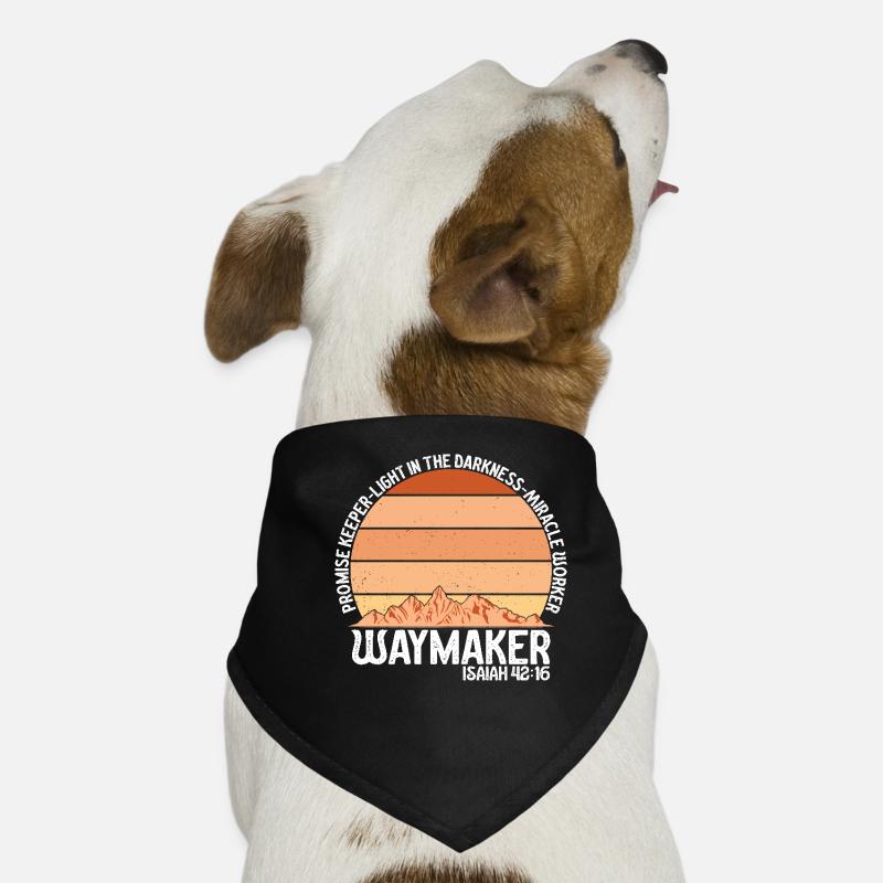 Waymaker Promise Keeper Miracle Worker Dog Bandana