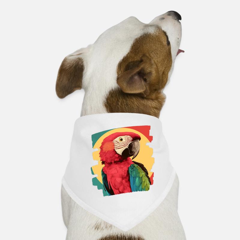 Perroquet Rétro Bandana pour chien