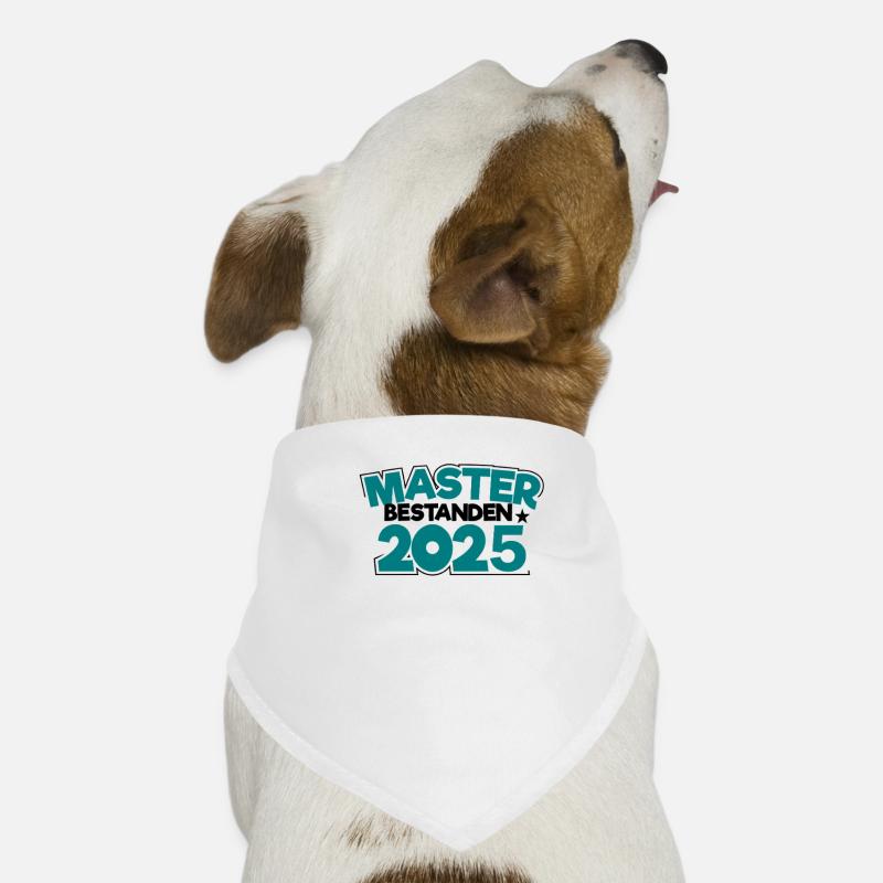 Master 2025 Diplôme de Master Graduation Bandana pour chien