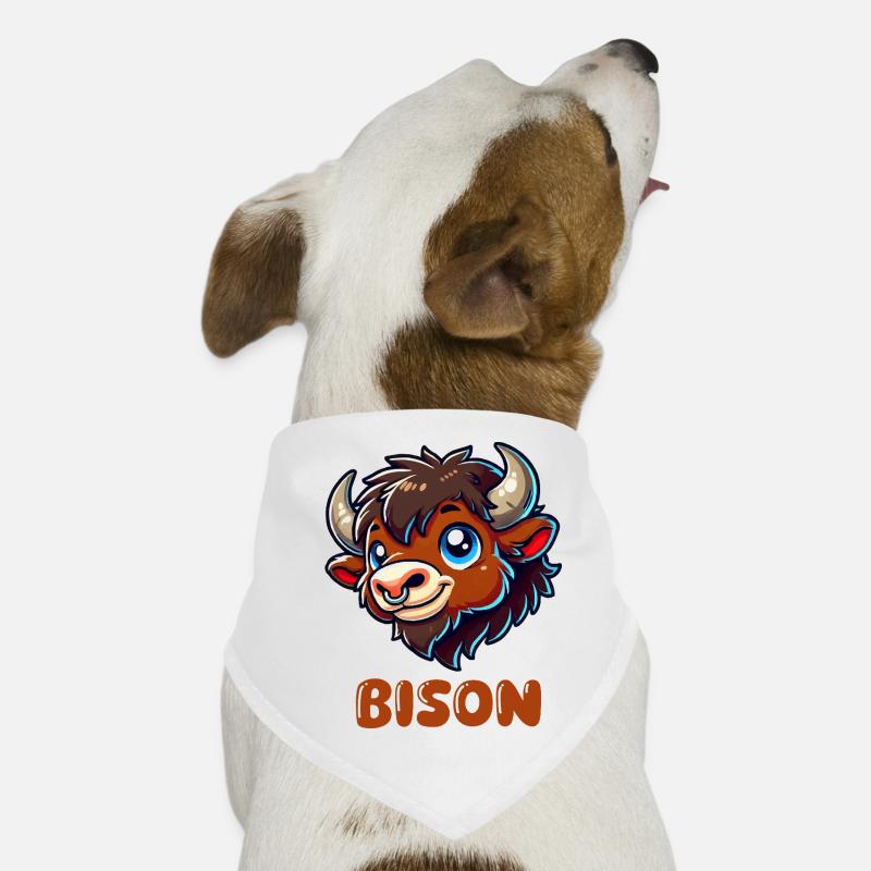 bison tier Hunde-Bandana