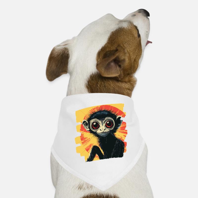 Singe araignée rétro Bandana pour chien