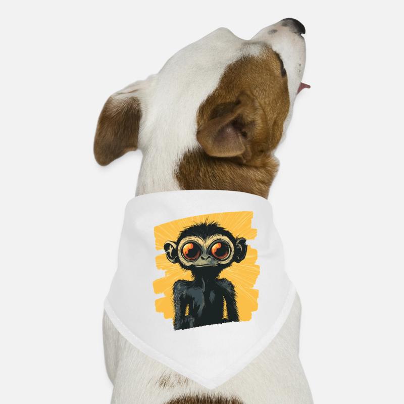 Singe araignée rétro Bandana pour chien