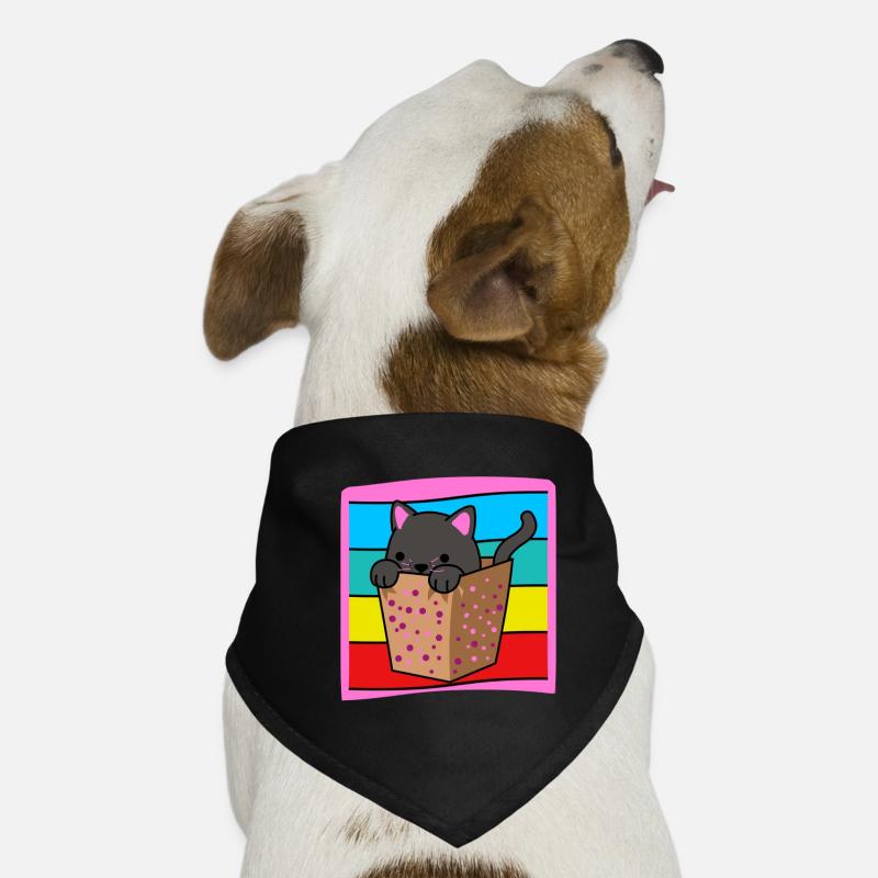 Cat in a box Dog Bandana