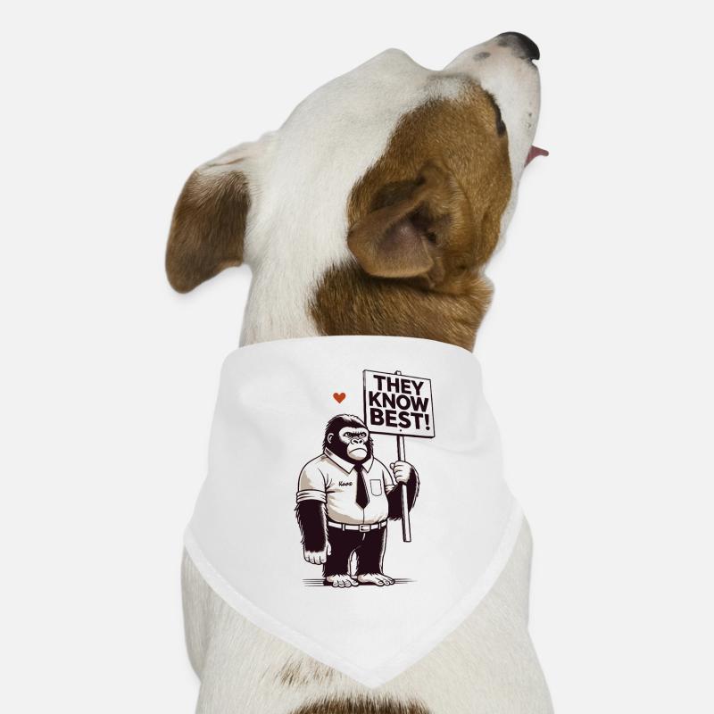 Bon gorille avec bouclier : Vous savez mieux ! Bandana pour chien