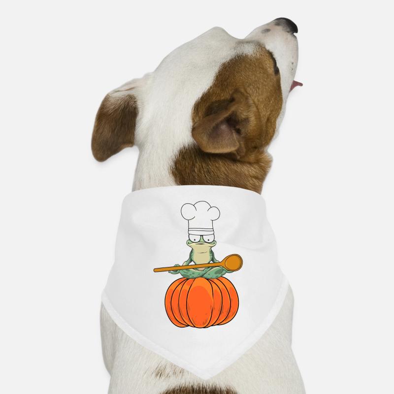 Frog Pumpkin Cooking Cooking Halloween Cooking Dog Bandana