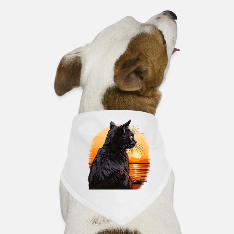 CAT SUNSET Dog Bandana
