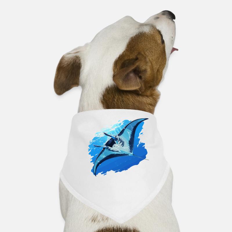 Mantas Manta Rochen Hunde-Bandana