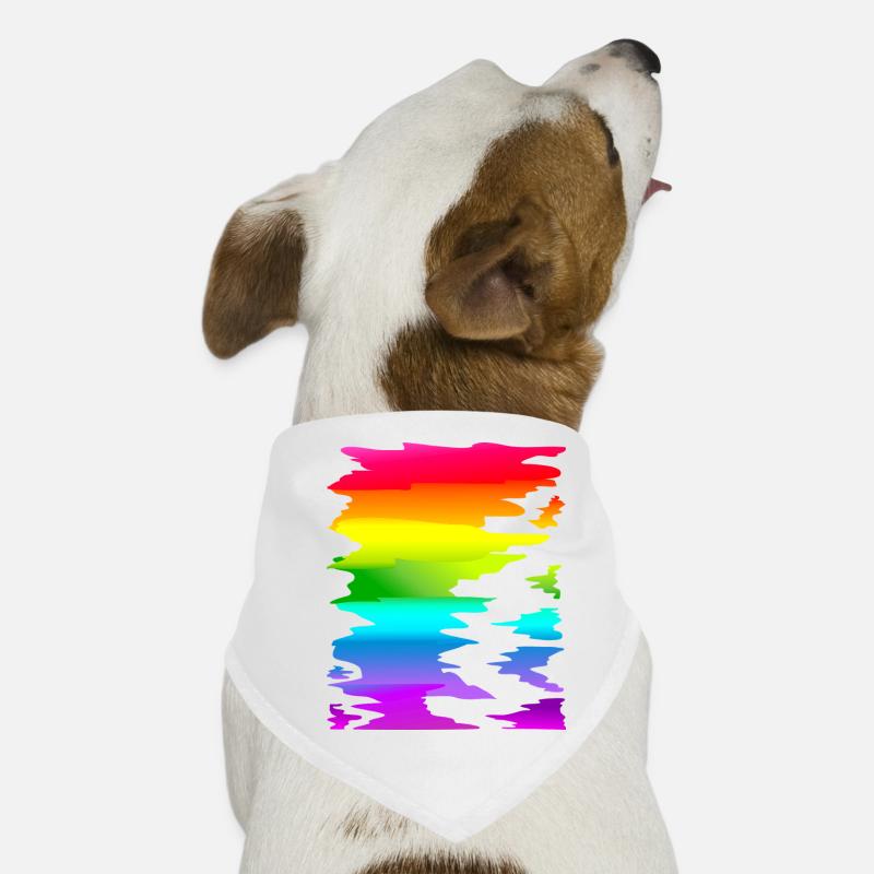 colorful rainbow gradient Dog Bandana