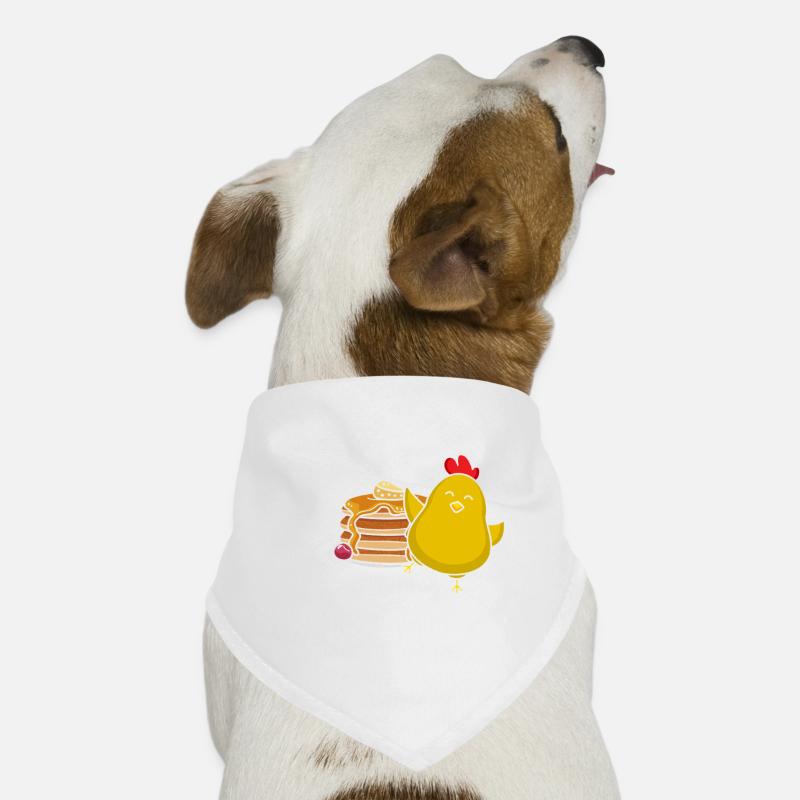 Pancake Chicks Funny Breakfast Delight Dog Bandana