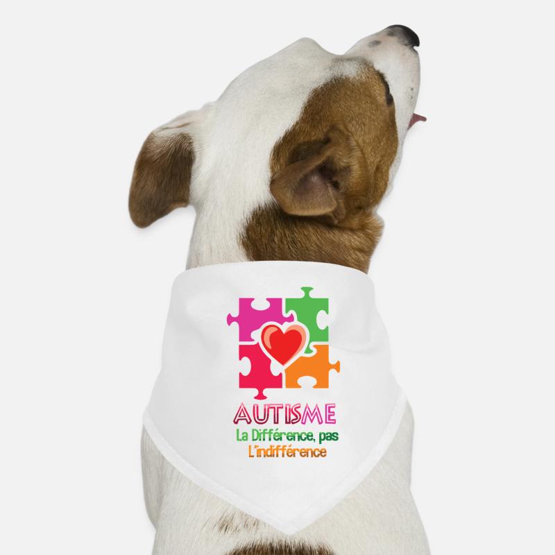 Autism Heart Puzzle La Différence Dog Bandana
