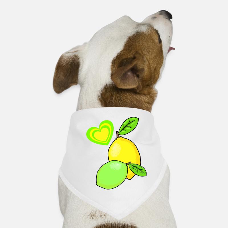 Lemon Lemons Fruits Fruit Fruit Summer Dog Bandana