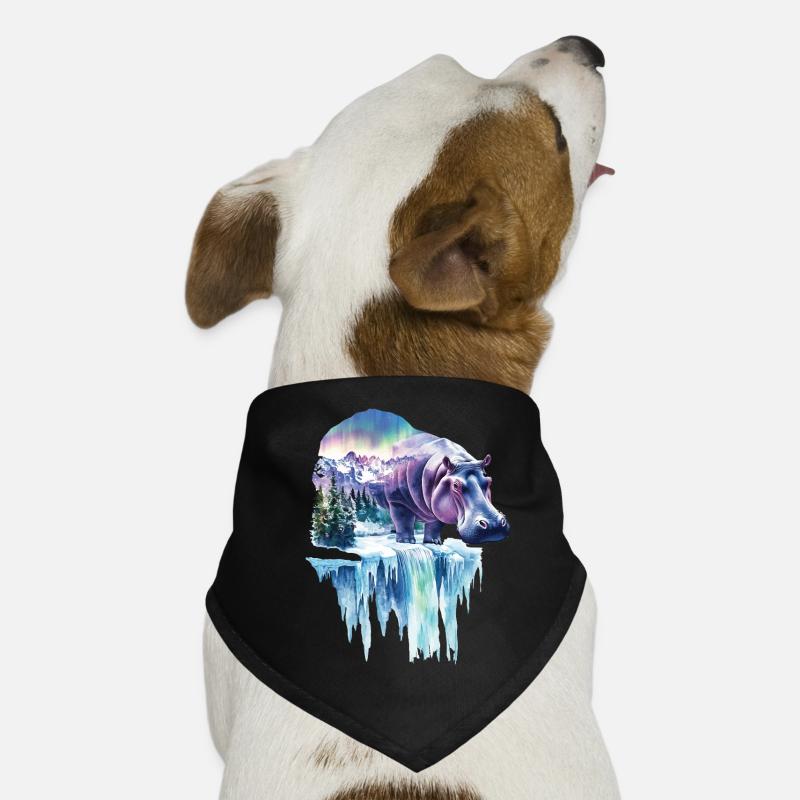 Nilpferd Hunde-Bandana