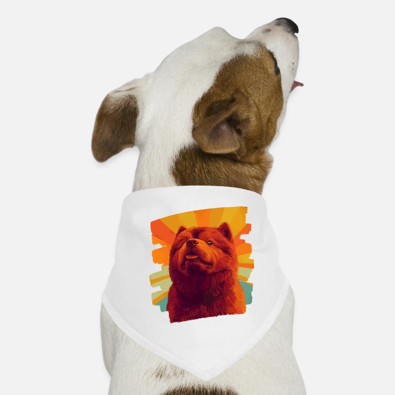 Chow Chow - Bandana pour chien - blanc