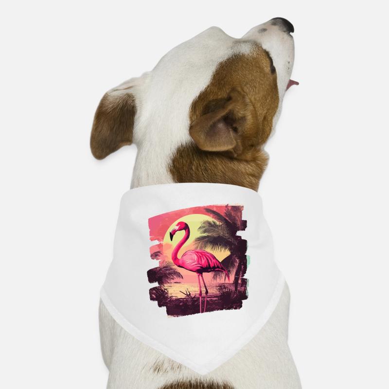 Flamingo Hunde-Bandana