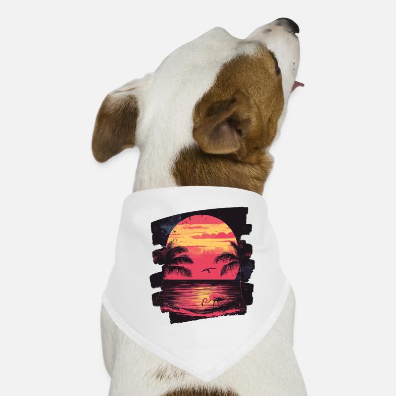 Flamingo Hunde-Bandana