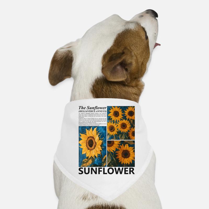 Sunflower Summer Nature Botany Blossoms Gift Dog Bandana