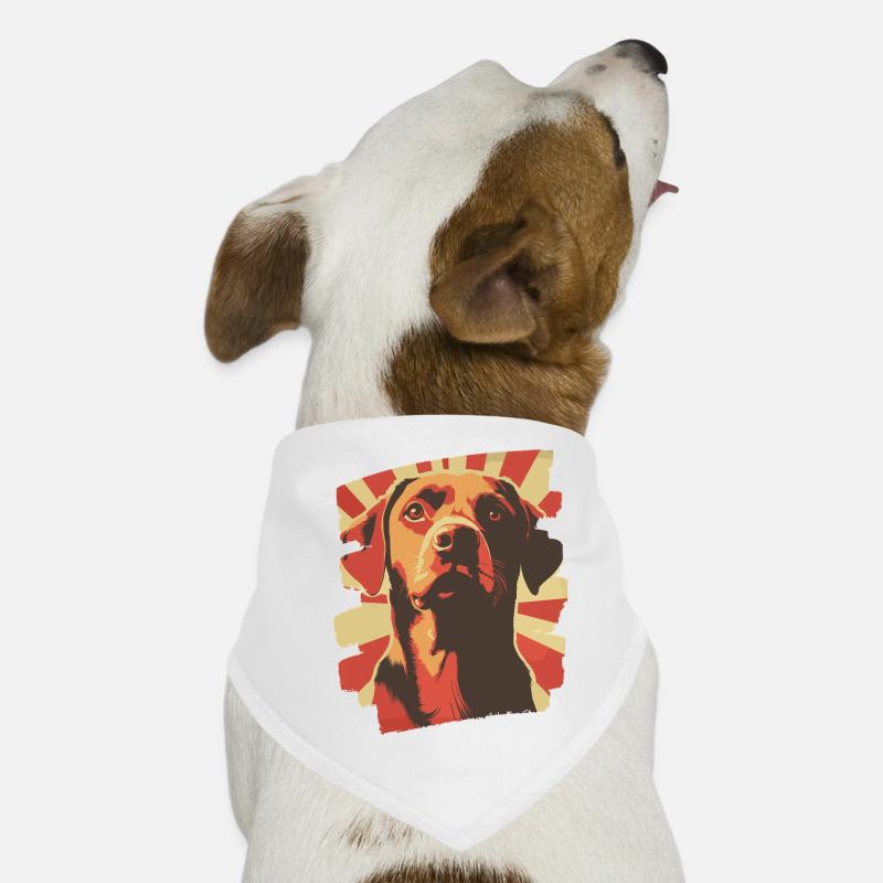 Labrador - Hunde-Bandana - Weiß