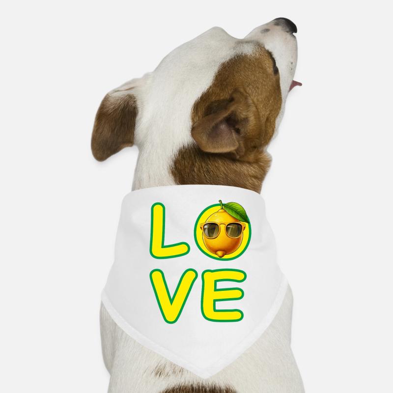 AMOUR CITRON Bandana pour chien