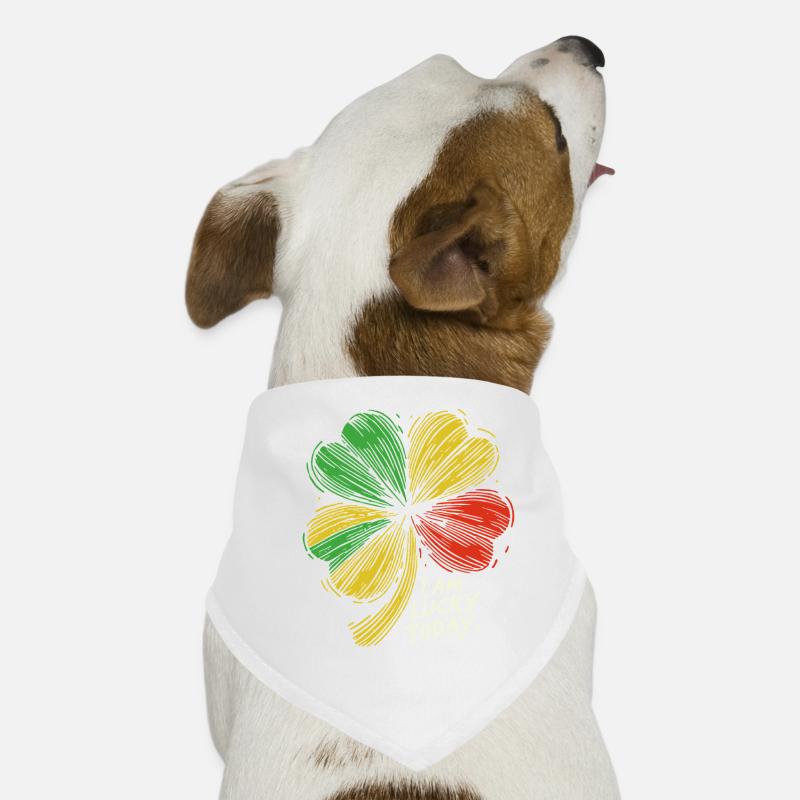 Trèfle de la Saint-Patrick J’ai de la chance Bandana pour chien