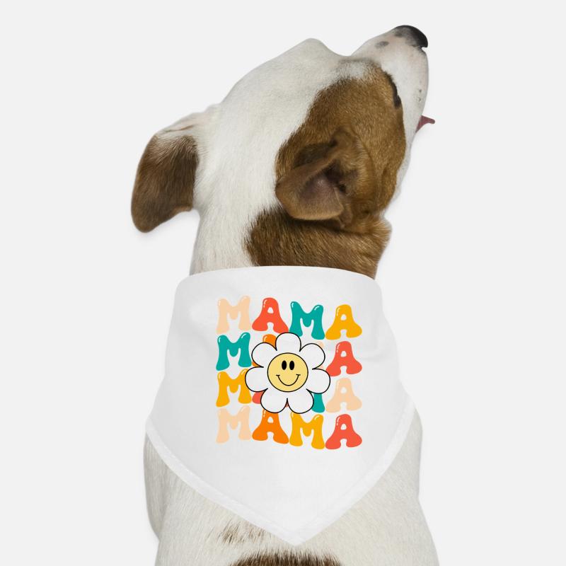 Groovy Mama Mutterschaft Elternteil Muttertag Hunde-Bandana