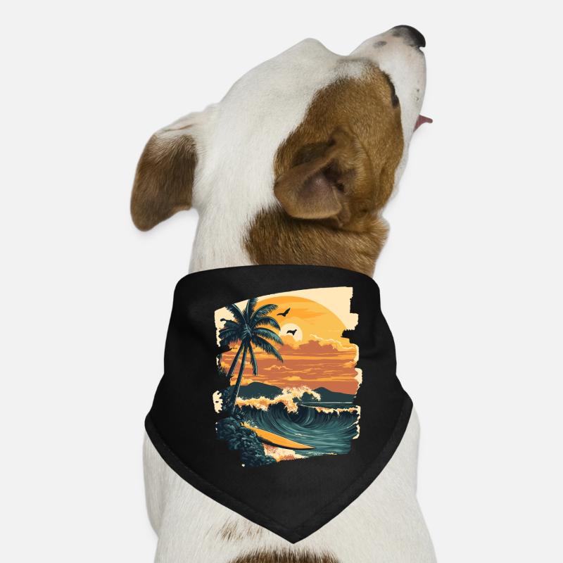 Hawaii Beach Dog Bandana