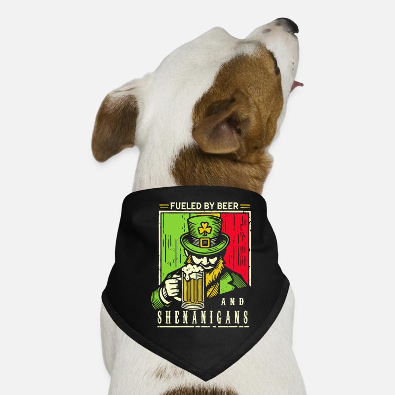 St. Patrick's Day Lustiger Hut Bier Kleeblatt Spaß Hunde-Bandana