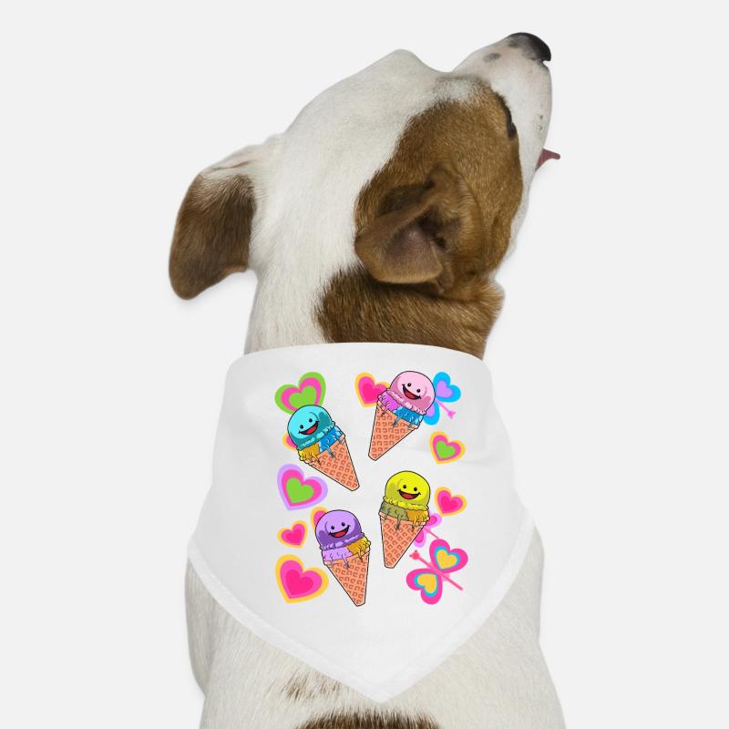 Eis Eiskreme Sommer Kind Kinder Hunde-Bandana