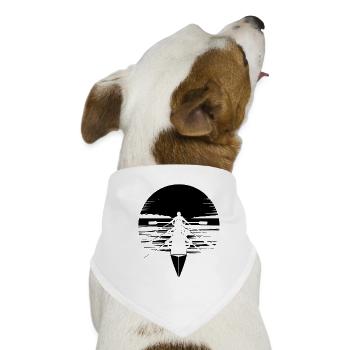 Rudern - Hunde-Bandana - Weiß - Vorne