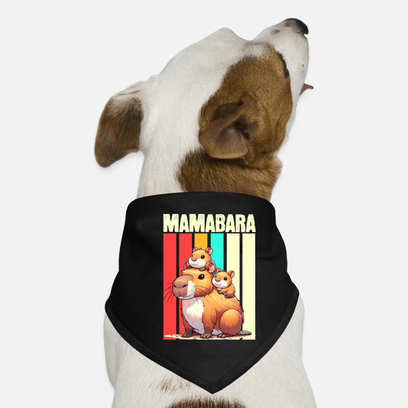 Mamabara Mère Capybara Bandana pour chien