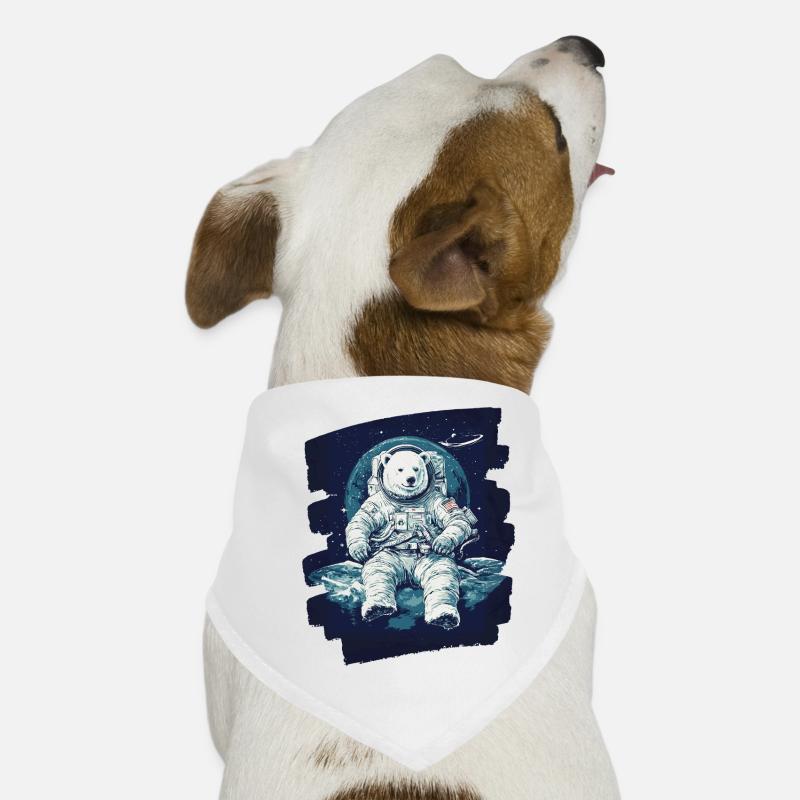 Eisbär Astronaut Hunde-Bandana