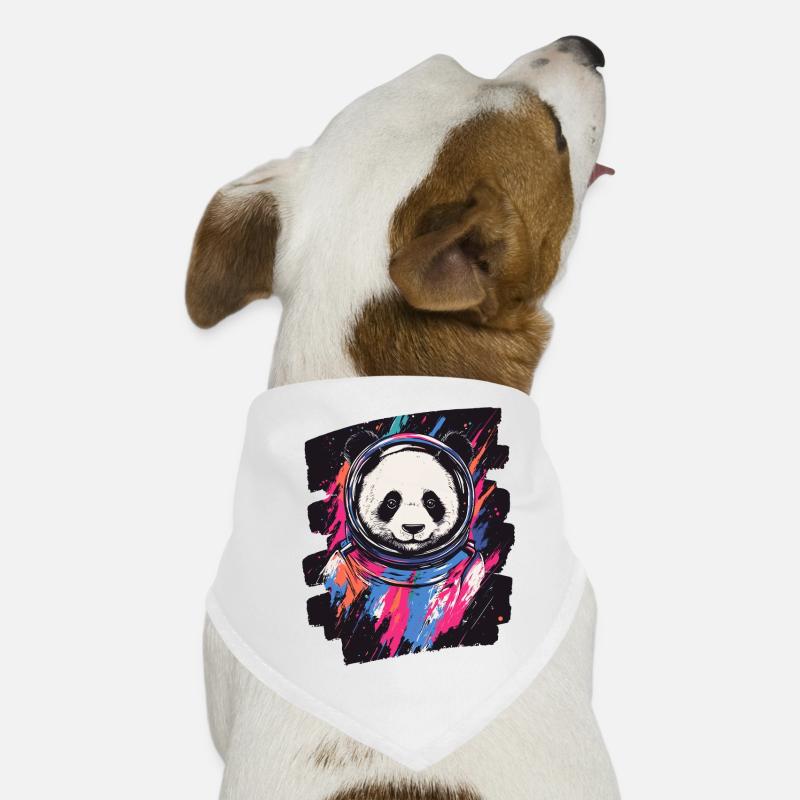 Panda Astronaute Bandana pour chien