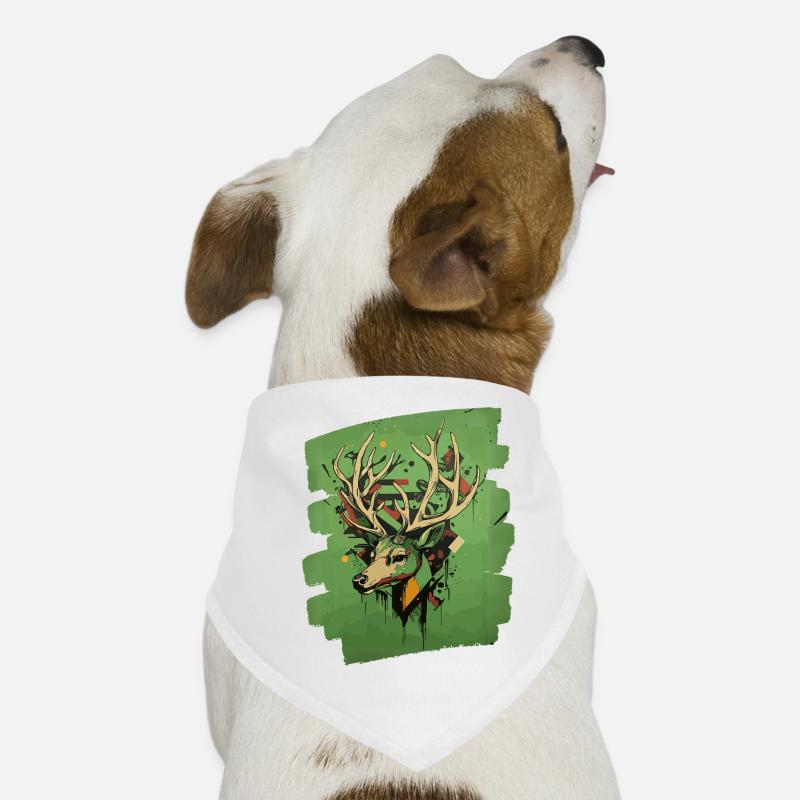 Cerf avec bois Bandana pour chien